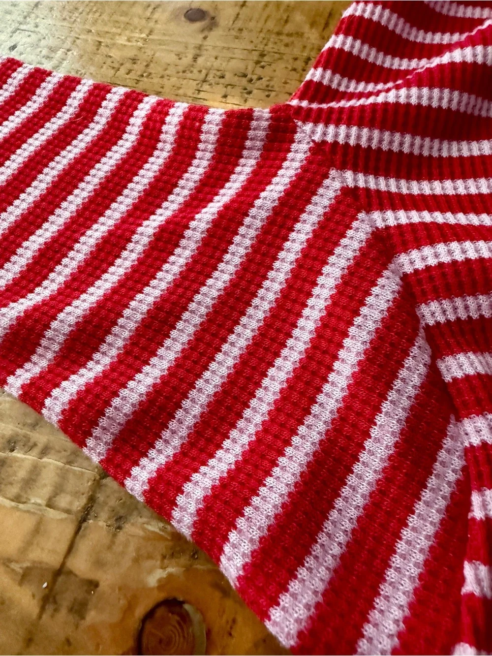 GAP Red and Pink Striped Girls Pajamas Thermal/Long Jon style Size 6